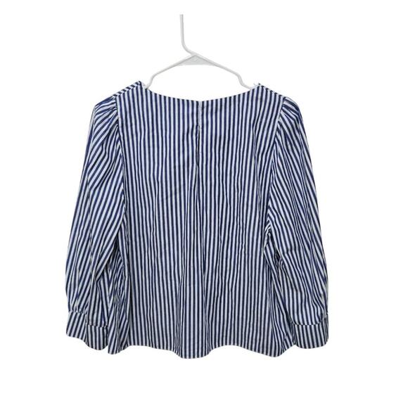 Tuckernuck Pomander Place Nautical Blue/White Striped Top Sz Medium Cotton - Picture 2 of 8